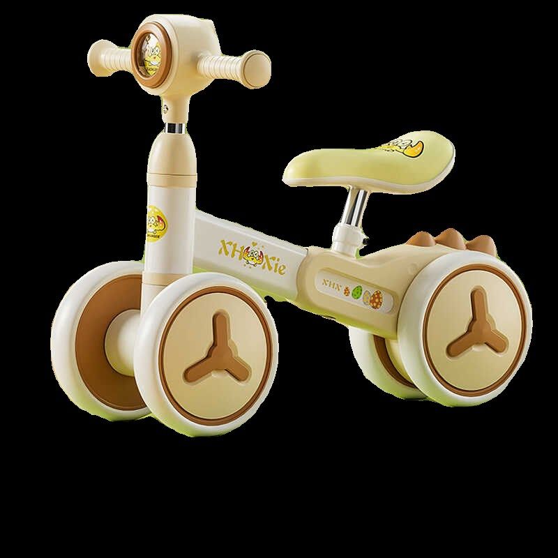 儿童平衡车1-3-4岁无脚踏高低可调软座静音宝宝溜溜车2周岁滑行车