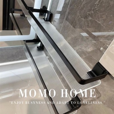 浴室置物架亚克力洗脸洗漱台毛巾免打孔收纳架子卫生间洗手间壁挂