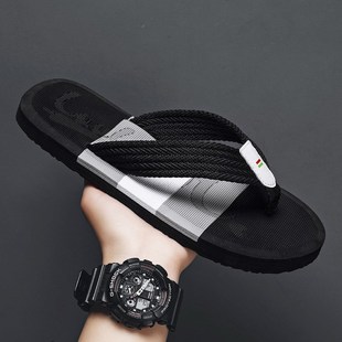 男士 外穿凉拖新款 人字拖夏季 男夹拖沙滩鞋 防滑室耐磨夹脚拖鞋 新款