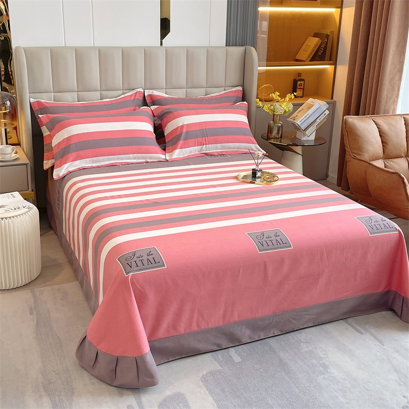 床单单件100n全棉学生宿舍单人儿童被单枕套三件套床上用品