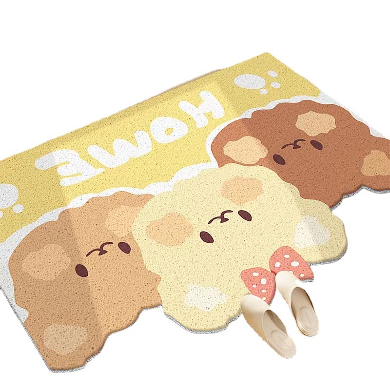 小清新地垫入户门垫进门口脚垫z防滑家用玄关丝圈地毯除尘垫子耐