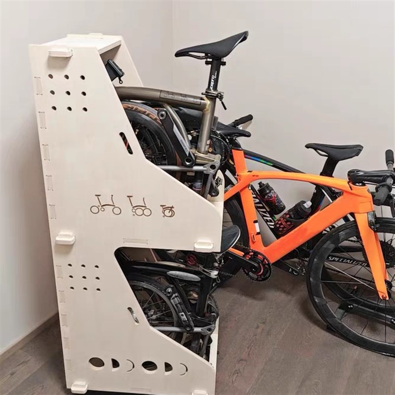 折叠自行车收纳柜车架木质收纳箱单车柜停车柜