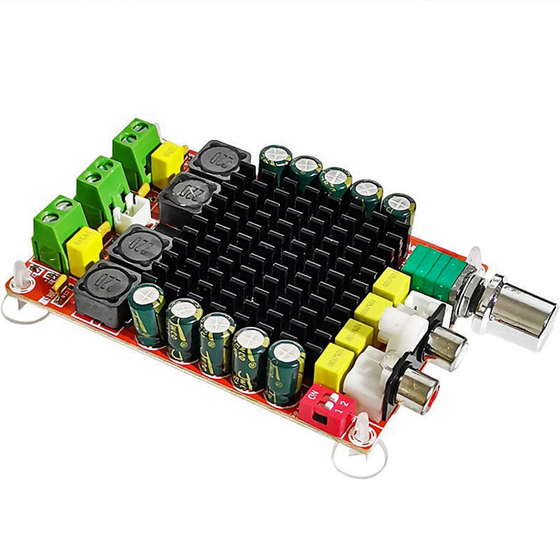 hifi发烧级汽车12V车载24V数字功放板2*100W大功率双