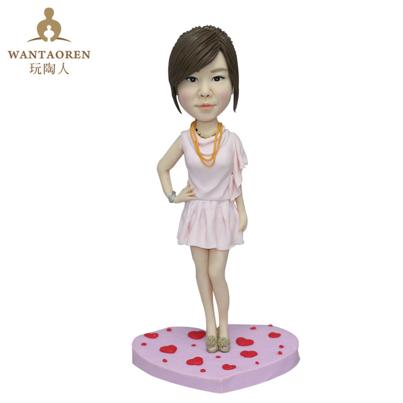 玩陶人泥塑泥人真人定制 粘土捏人像diy玩偶软陶人偶公仔订做礼物