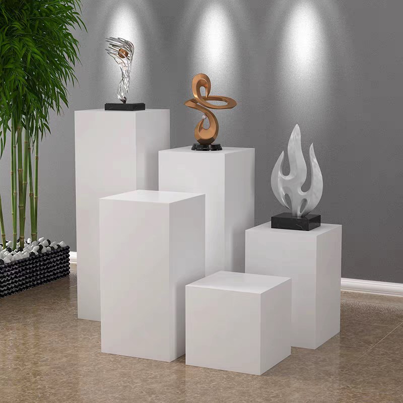 定制方形展示台木制烤漆展台鞋包店地台模特底座陈列架展示柜摆台