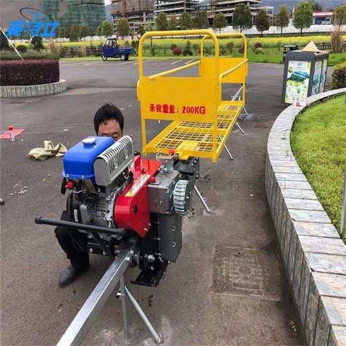 农用果园山区轨道车农用载货爬山运输车山地果园物资搬运车