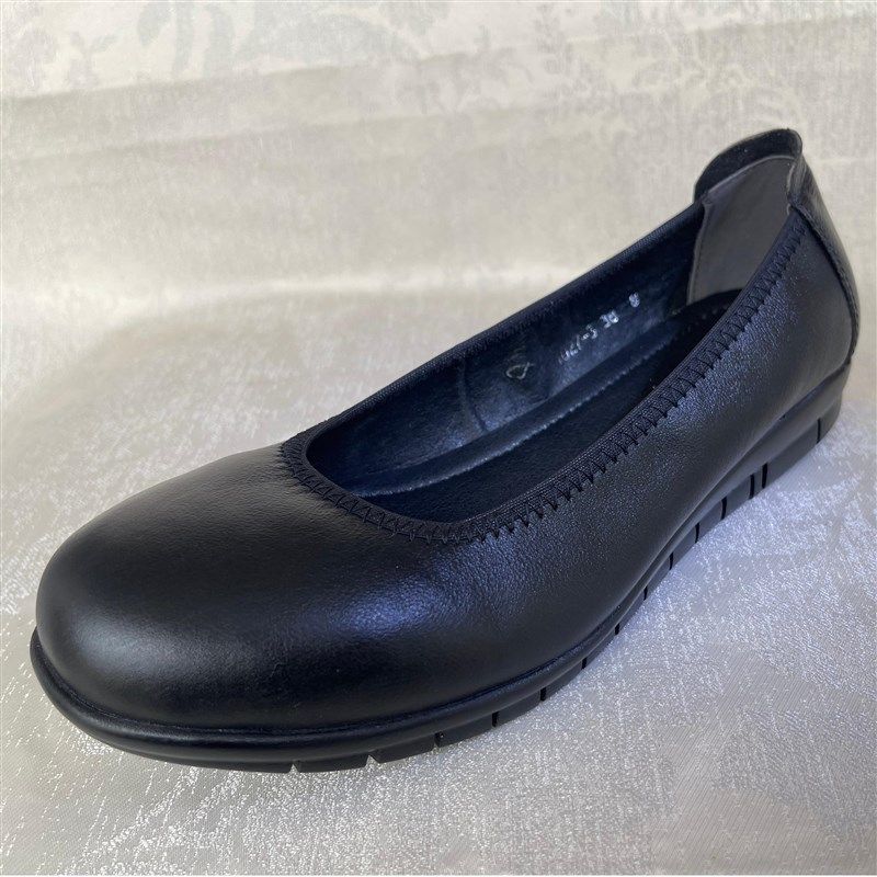 黑色皮鞋女工作鞋软皮单鞋粗跟职业女鞋平底软底酒店上班,女鞋,浅口单鞋,淘宝优惠券,粉丝福利购,淘宝优惠卷
