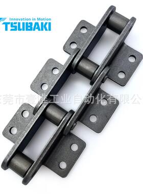 TSUBAKI带双侧弯板双孔输送链RF2100S-1LK2+3L-RR双倍节距传动链