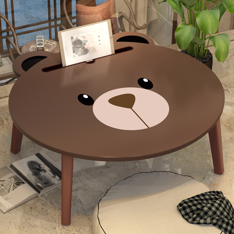 床上小桌子可折叠书桌卧室坐地毯上可爱便携式折叠桌电脑书桌懒人