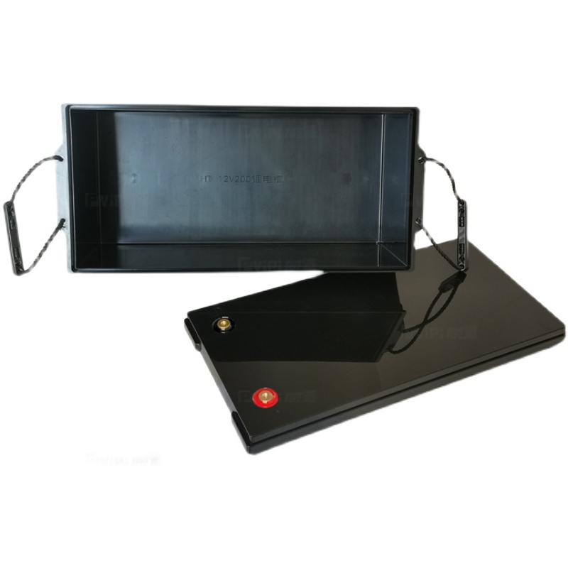 12V200AH25.6V100AH磷酸铁锂电池加厚防水塑料外壳底壳点胶款