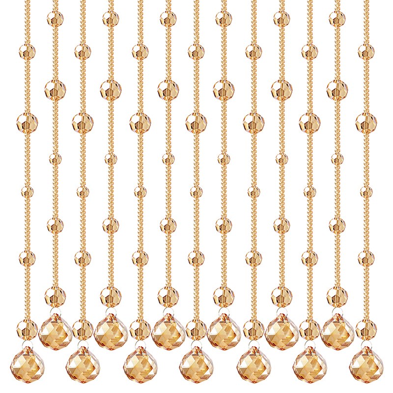 门帘珠帘隔断帘新款过道挂帘客厅玄关吊饰卧室厕所免打孔水晶帘子