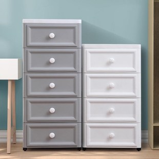 夹缝收纳柜抽屉式 25cm欧式 厨房缝隙置物架窄边卫生间储物柜