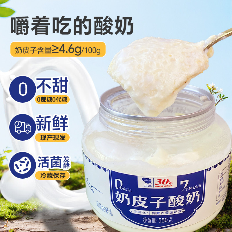 内蒙古特产奶皮子酸奶550g装