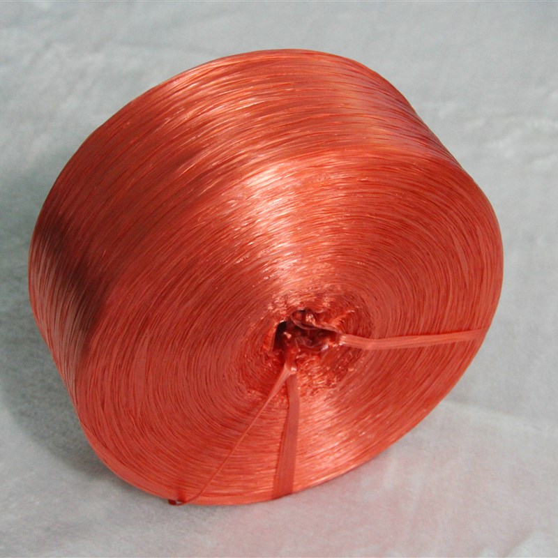 料pp捆扎绳红色纤维绳子塑料绳撕裂带 2.0~2.5cm细绳软绳