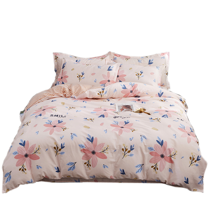 100全棉四件套纯棉被套1.8x2米被罩180x200cm双人2.0x2.3床上用品