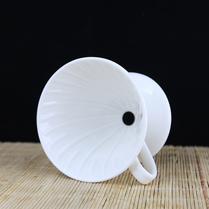 咖啡过滤杯耐热骨瓷V60滴滤式V型02漏斗便携手冲咖啡壶纯色滤杯