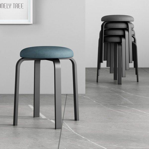 意式轻奢凳子家用小圆凳子网红餐桌凳现代简约客厅可叠放板凳矮凳,住宅家具,矮凳,淘宝优惠券,粉丝福利购,淘宝优惠卷