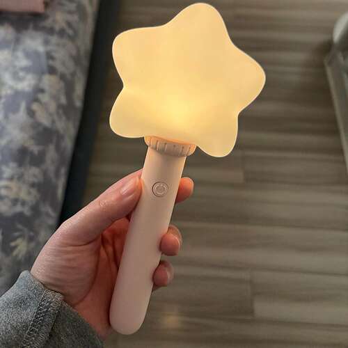 星星灯小夜灯卧室睡眠灯手持仙女棒应援棒七彩渐变护眼灯创意礼物