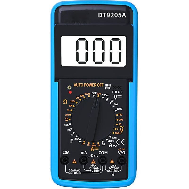 DT9205A智能防烧高精度数字万用表多功能数显万能表手持式