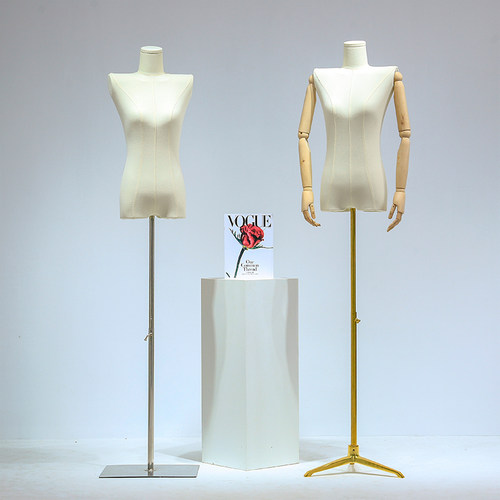 韩版平肩直角肩锁骨平胸模特道具女半全身服装P店假人偶模特展示
