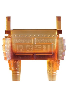 琉璃鼎摆件鼎盛办公室店铺开业乔迁定制高档礼品大号送客户老外