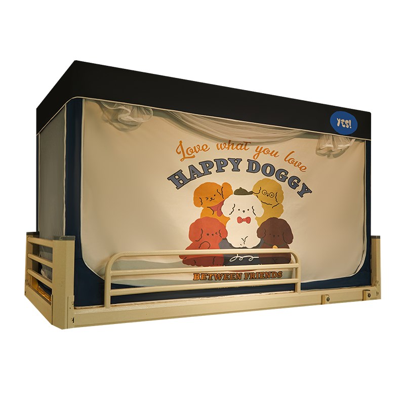 蚊帐大学生宿舍床帘上铺一体式全包超强遮光单人寝室下铺全封闭