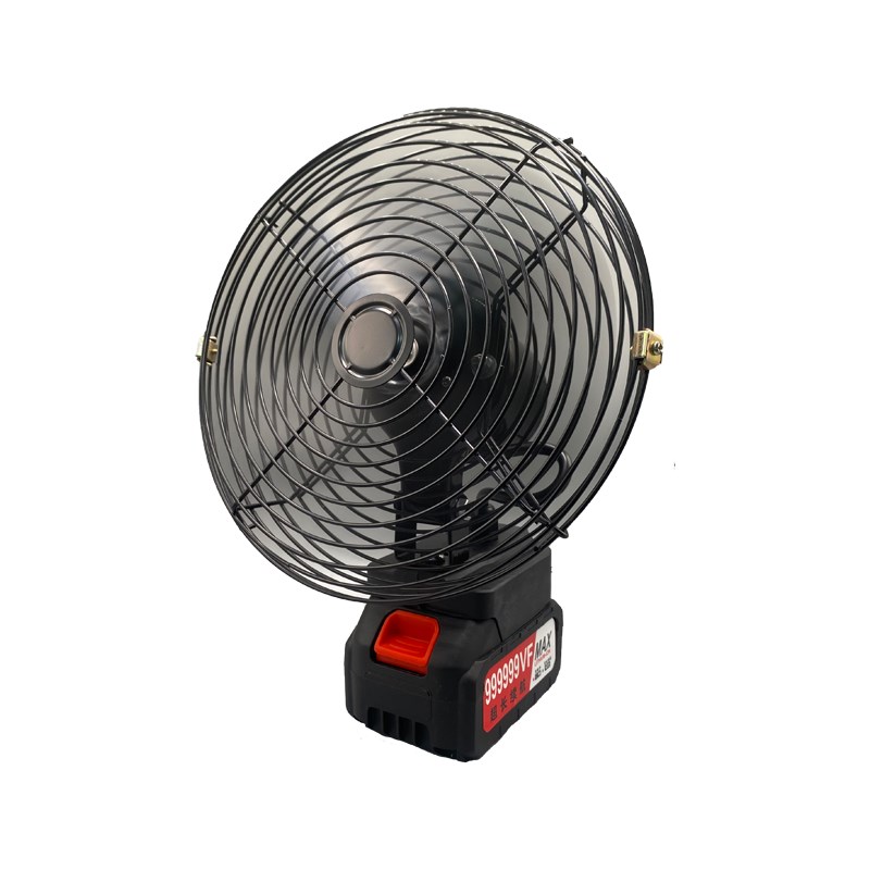 家用锂电池电风扇充电式小型大风力户外摆摊便携式蓄电池无线台扇