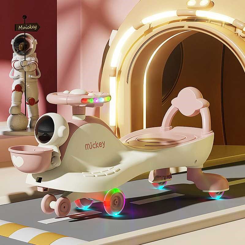 儿童扭扭车溜溜车万向轮男女宝宝1一3岁防侧翻大人新款摇摆妞妞车