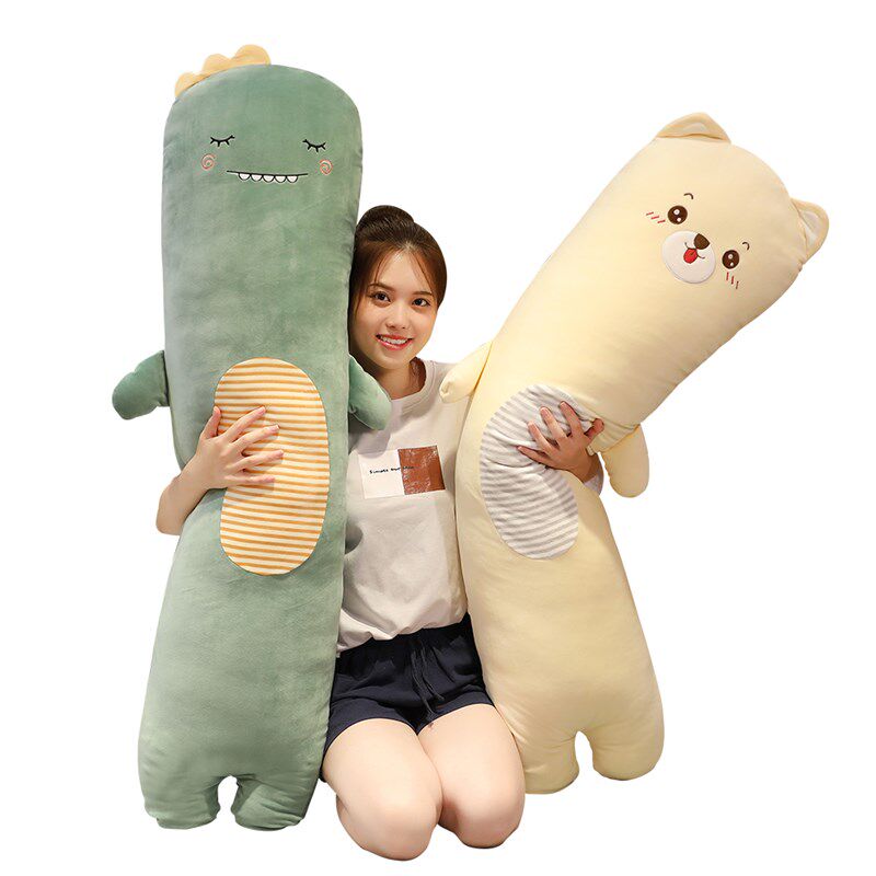 可拆洗床上懒人夹腿睡觉长条恐龙超软大抱枕女生玩偶公仔毛绒玩具