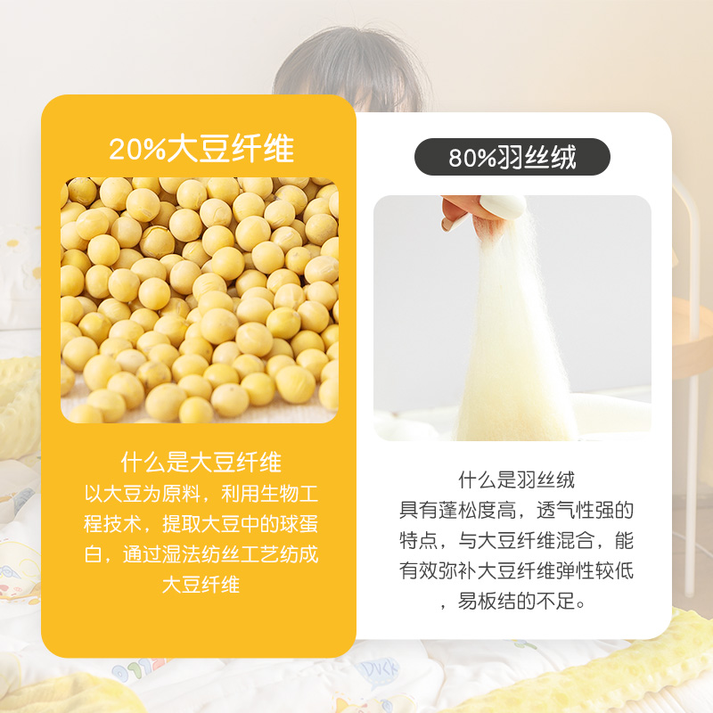 儿童被子秋冬婴儿棉被宝宝新生春秋幼儿园冬季加厚小盖毯豆豆冬天