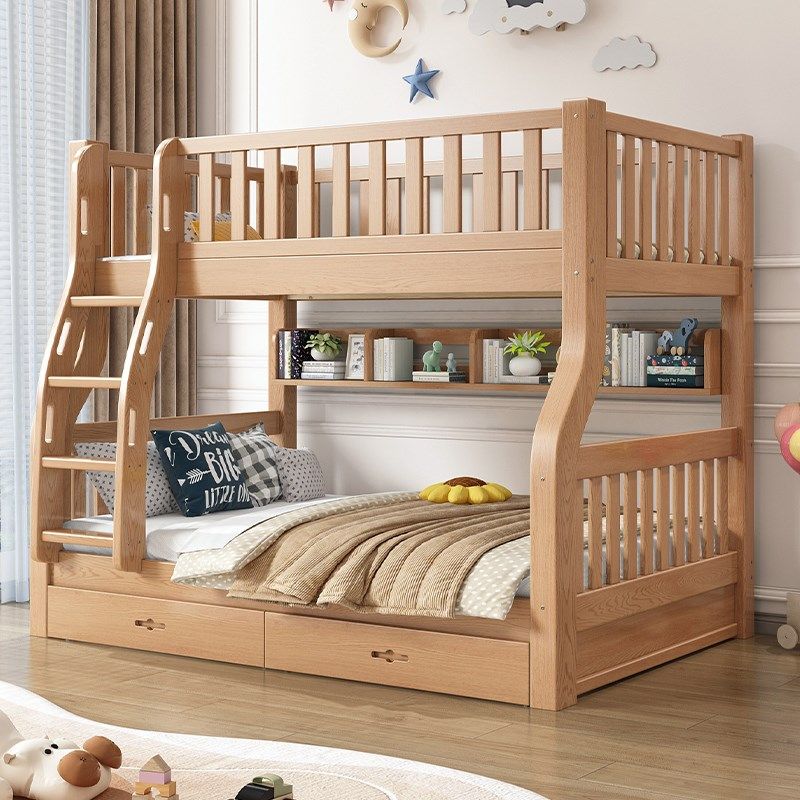 橡木上下床上下铺双层床儿童床全实木两层双人床二层高低床子母床,住宅家具,高低/子母床,淘宝优惠券,粉丝福利购,淘宝优惠卷
