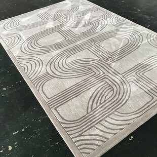 手工枪刺地毯定制客厅茶几卧室y书房酒店客房灰色条纹几何现代简