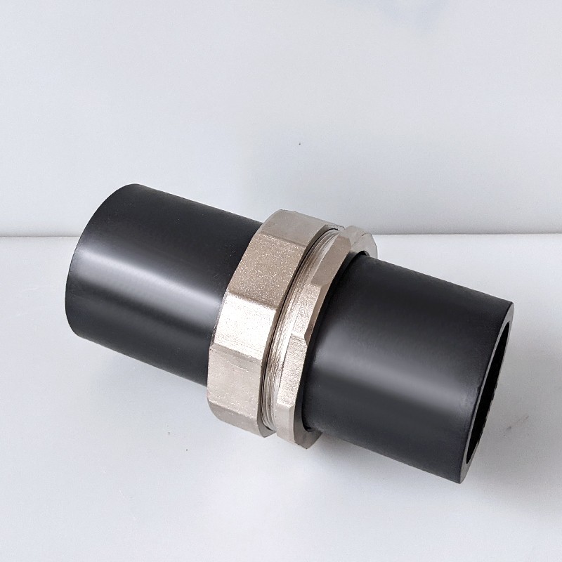 PE水管对接活接 水管热熔快接头75 90 110 2.5寸4寸对熔管道快接