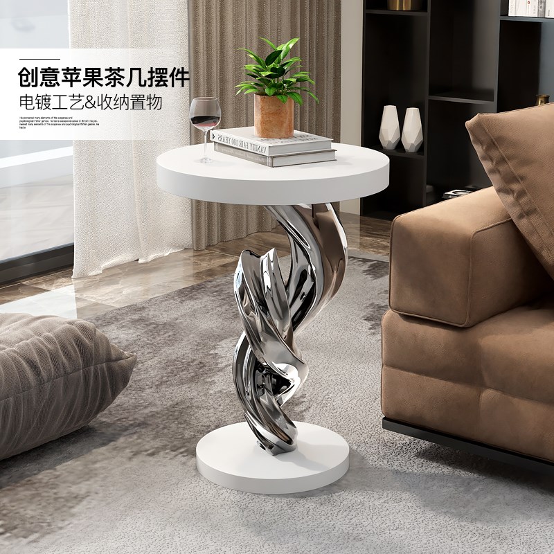 现代抽象雕塑摆件电镀客厅工艺品玄关沙发茶几边几装饰品乔迁礼物