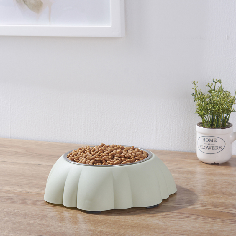 新款可爱狗碗防打翻宠物猫碗不锈钢防滑单碗I泰迪金毛中小型犬狗