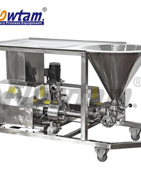 WPL-140不锈钢均质混合乳化机 水粉配料机组连续式高速混料机组