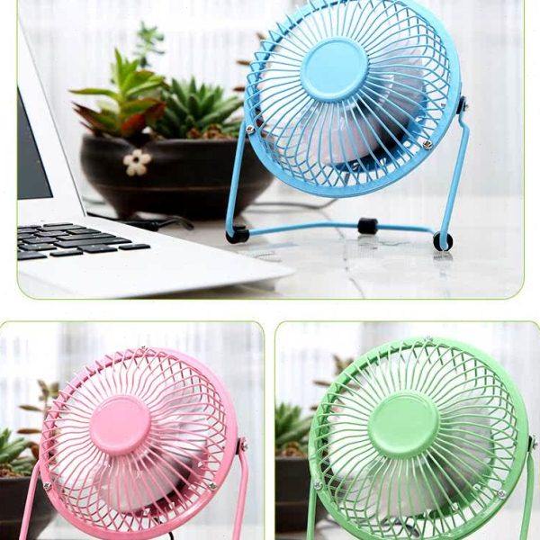 创意6寸USB电风扇 迷你铝叶USB小风扇铁艺风扇