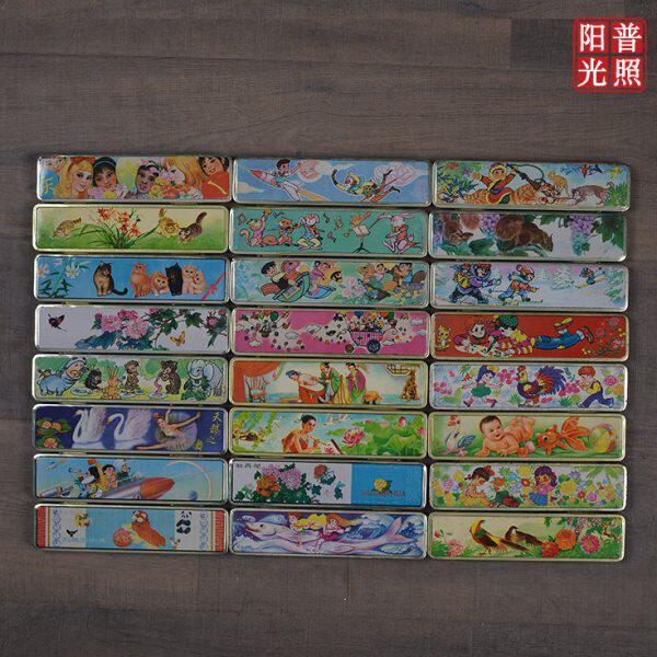 70年代 80年代 收藏怀旧 铁皮铅笔盒 老文具 老铅笔盒