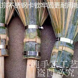 刷子餐饮用手工竹子编洗锅刷工厂学校大食堂大锅用竹刷把加长木把