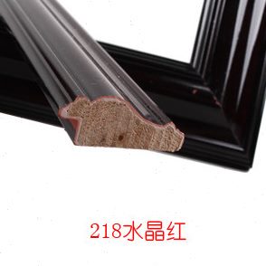 王斌实木相框线条 普线 4-6CM 框条裱框线条 装饰线 218水晶红