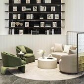 现代简约售楼部卡座洽谈接待沙发组合酒店大堂VIP皮布艺弧形异型