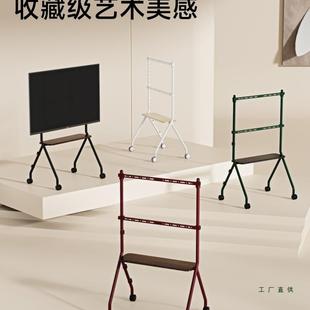 落地电视机架子可移动式 7英寸支F电视推车底座985S350 5带轮43