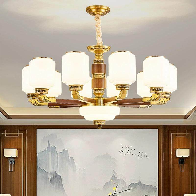 97新中别式吊灯厅灯意中国客风大气餐厅墅复式楼20禅24新款实木灯,家装灯饰光源,智能吊灯,淘宝优惠券,粉丝福利购,淘宝优惠卷