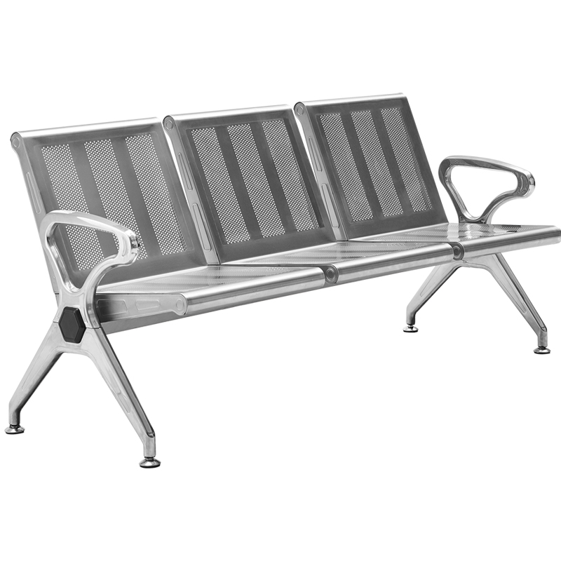 三人位连排椅等候椅机场椅长排椅候诊椅公共座椅输液椅不锈钢长椅