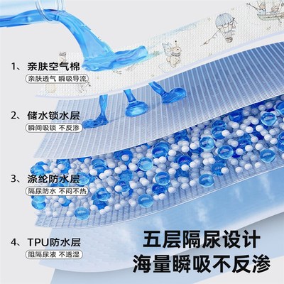 隔尿垫可水洗新生婴儿宝宝尿布垫大尺寸儿童透气纯棉隔尿床单垫子