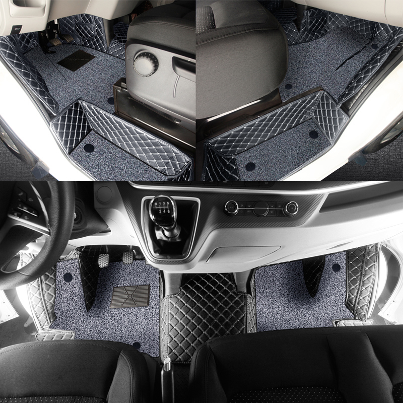 上汽大通V90汽车脚垫前排三座/两座V100专用全包围丝圈地垫内饰改
