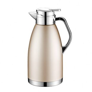 304不锈钢欧式保温茶水壶真空热水餐厅商用酒店饭店茶楼北欧长效