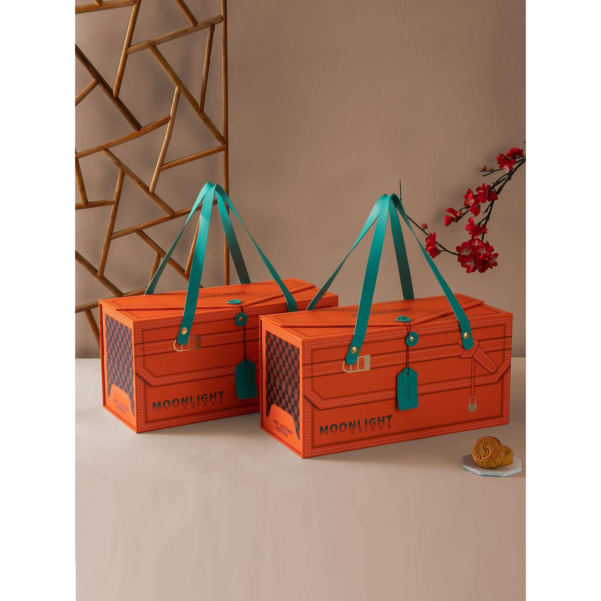 中秋月饼礼盒包装盒新款酒店定制商务送礼高档月饼盒礼品盒空盒子