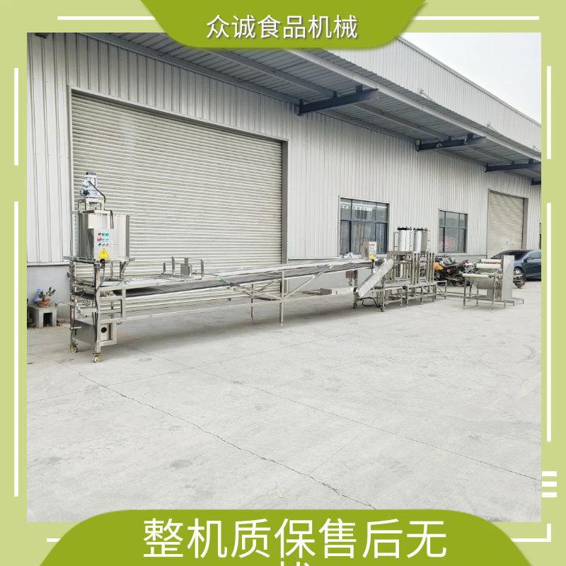 大型豆腐皮机包教技术 不锈钢豆腐皮生产线厚薄可调数控千张机