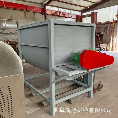 硅藻泥卧式螺带混合机大型搅拌机1-30m3可做单轴混凝土拌料机